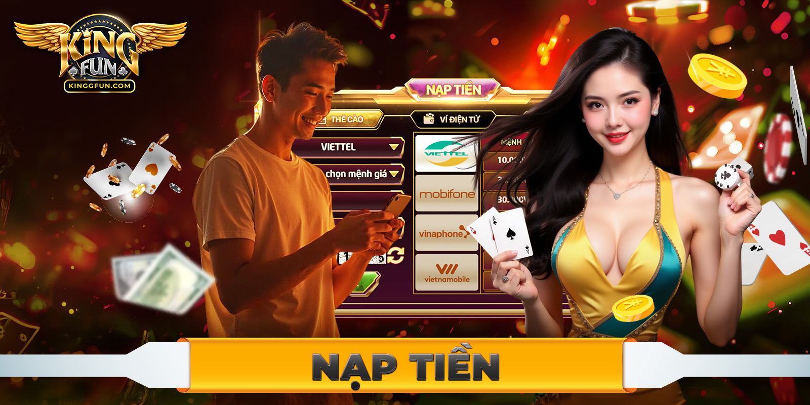 Kingfun – Đổi Thưởng Uy Tín Số 1 2025 | Nạp Rút Nhanh, Thắng Lớn Ngay 8 Quy trình nạp tiền tại hệ thống cá cược Kingfun